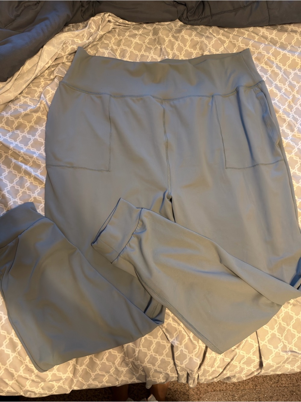 Women's Pull-On Leggings Jogger in Light Blue-Gray